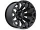Hartes Metal Hawkish Gloss Black Milled with Satin Dark Tint 8-Lug Wheel; 20x9; 0mm Offset (07-10 Silverado 2500 HD)