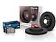 Hawk Performance Talon Cross-Drilled and Slotted Brake Rotor and HPS Pad Kit; Front (05-06 Sierra 1500 w/ Rear Disc Brakes)