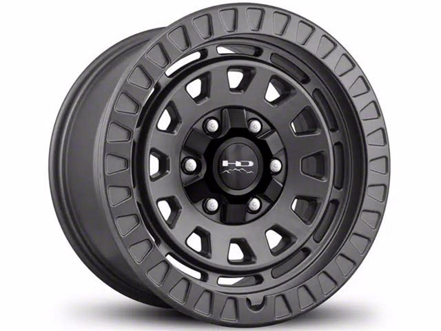 HD Off-Road Wheels Venture Satin Gray 8-Lug Wheel; 17x9; 0mm Offset (03-09 RAM 2500)