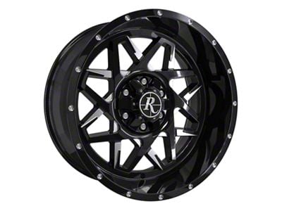 HD Off-Road Wheels Caliber Gloss Black Milled 6-Lug Wheel; 20x10; -40mm Offset (07-13 Sierra 1500)