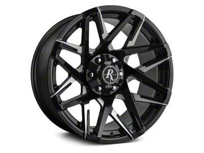 HD Off-Road Wheels Canyon Gloss Black Milled 6-Lug Wheel; 20x9; 0mm Offset (07-13 Sierra 1500)