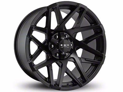 HD Off-Road Wheels Canyon Satin Black 6-Lug Wheel; 20x10; -25mm Offset (07-13 Sierra 1500)