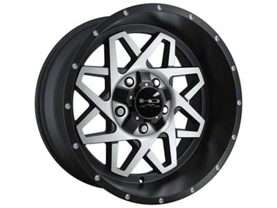 HD Off-Road Wheels Gridlock Satin Black Machined 6-Lug Wheel; 20x10; -25mm Offset (07-13 Sierra 1500)