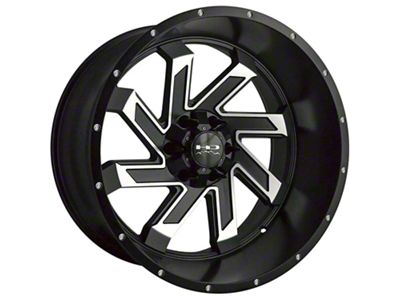 HD Off-Road Wheels SAW Satin Black Machined 6-Lug Wheel; 22x12; -44mm Offset (07-13 Sierra 1500)