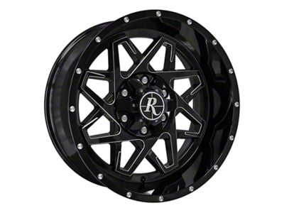 HD Off-Road Wheels Caliber Gloss Black Milled 6-Lug Wheel; 20x10; -40mm Offset (07-13 Silverado 1500)