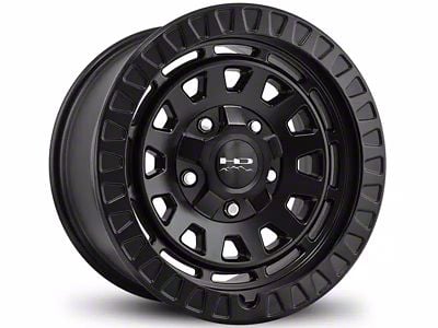 HD Off-Road Wheels Venture Satin Black 8-Lug Wheel; 17x9; 0mm Offset (11-14 Silverado 3500 HD SRW)