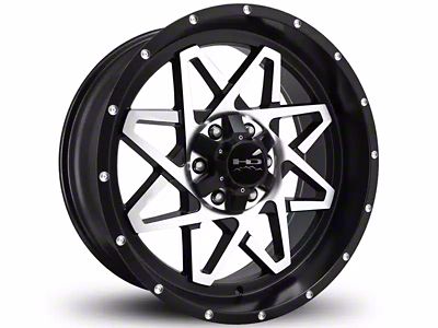 HD Off-Road Wheels Gridlock Satin Black Machined 6-Lug Wheel; 20x10; -25mm Offset (07-14 Tahoe)