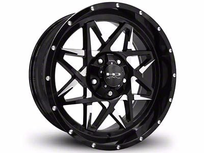 HD Off-Road Wheels Caliber Gloss Black Milled 6-Lug Wheel; 20x10; -40mm Offset (07-14 Yukon)