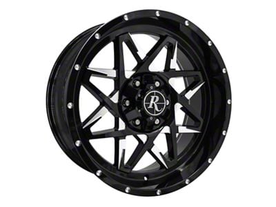 HD Off-Road Wheels Caliber Gloss Black Milled 6-Lug Wheel; 20x9; -10mm Offset (09-14 F-150)