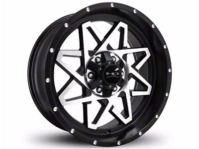 HD Off-Road Wheels Gridlock Satin Black Machined 6-Lug Wheel; 20x9; -10mm Offset (09-14 F-150)