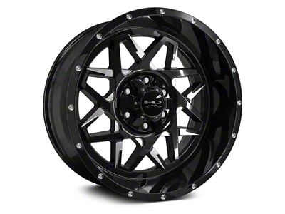 HD Off-Road Wheels Caliber Gloss Black Milled 8-Lug Wheel; 20x10; -25mm Offset (11-16 F-250 Super Duty)