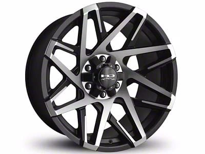 HD Off-Road Wheels Canyon Satin Black Machined 6-Lug Wheel; 20x10; -25mm Offset (14-18 Silverado 1500)