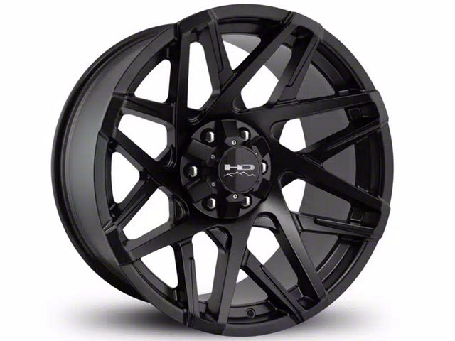 HD Off-Road Wheels Canyon Satin Black 6-Lug Wheel; 20x10; -25mm Offset (15-20 F-150)