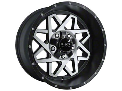 HD Off-Road Wheels Gridlock Satin Black Machined 6-Lug Wheel; 20x10; -25mm Offset (15-20 F-150)