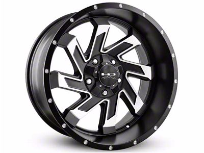 HD Off-Road Wheels SAW Gloss Black Milled Wheel; 22x10; -10mm Offset (15-20 F-150)
