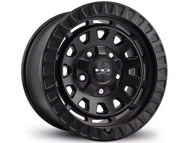 HD Off-Road Wheels Venture Satin Black 6-Lug Wheel; 17x9; -12mm Offset (15-20 F-150)