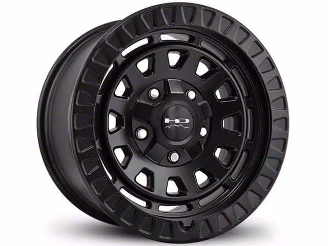 HD Off-Road Wheels Venture Satin Black 8-Lug Wheel; 17x9; 0mm Offset (15-19 Sierra 3500 HD SRW)