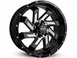 HD Off-Road Wheels SAW Gloss Black 8-Lug Wheel; 20x10; -25mm Offset (15-19 Silverado 3500 HD SRW)