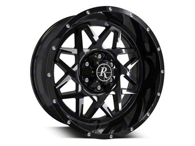 HD Off-Road Wheels Caliber Gloss Black Milled 6-Lug Wheel; 20x10; -25mm Offset (15-20 Yukon)