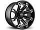 HD Off-Road Wheels Hollow Point Satin Black Milled 6-Lug Wheel; 20x10; -35mm Offset (2024 Ranger)