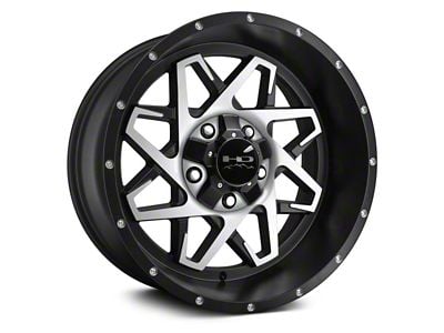 HD Off-Road Wheels Caliber Satin Black Machined 5-Lug Wheel; 20x9; 0mm Offset (94-01 RAM 1500)