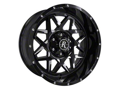 HD Off-Road Wheels Caliber Gloss Black Milled 6-Lug Wheel; 20x10; -40mm Offset (99-06 Sierra 1500)