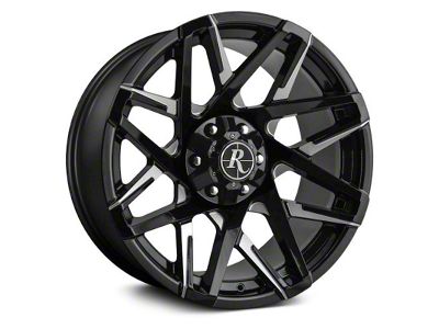 HD Off-Road Wheels Canyon Gloss Black Milled 6-Lug Wheel; 20x9; 0mm Offset (99-06 Sierra 1500)