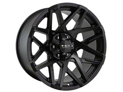 HD Off-Road Wheels Canyon Satin Black 6-Lug Wheel; 20x9; 0mm Offset (99-06 Sierra 1500)