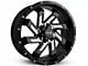 HD Off-Road Wheels SAW Gloss Black Milled Edges Wheel; 22x10; -10mm Offset (99-06 Silverado 1500)