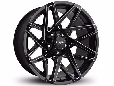 HD Off-Road Wheels Canyon Gloss Black Milled 6-Lug Wheel; 20x10; -25mm Offset (23-25 Canyon)