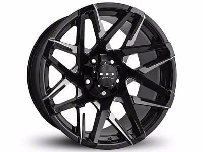 HD Off-Road Wheels Canyon Gloss Black Milled 6-Lug Wheel; 20x9; 0mm Offset (23-25 Canyon)