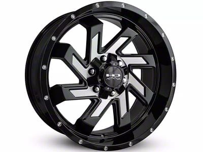 HD Off-Road Wheels SAW Gloss Black Milled 6-Lug Wheel; 20x10; -25mm Offset (23-25 Canyon)