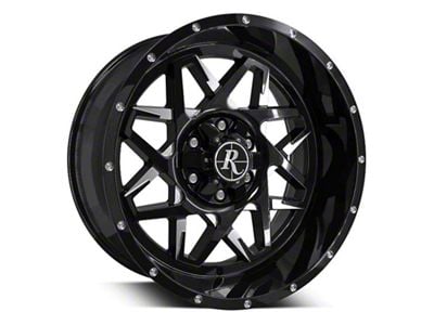 HD Off-Road Wheels Caliber Gloss Black Milled 6-Lug Wheel; 20x10; -25mm Offset (23-25 Colorado)