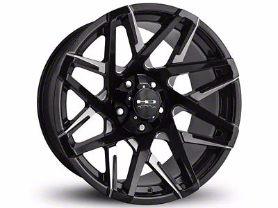 HD Off-Road Wheels Canyon Gloss Black Milled 6-Lug Wheel; 20x9; 0mm Offset (23-24 Colorado)