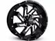 HD Off-Road Wheels SAW Gloss Black Milled 6-Lug Wheel; 22x12; -44mm Offset (23-24 Colorado)