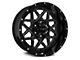 HD Off-Road Wheels Gridlock Gloss Black Milled 5-Lug Wheel; 20x10; -25mm Offset (05-11 Dakota)
