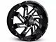 HD Off-Road Wheels SAW Gloss Black Milled Edges Wheel; 22x10; -10mm Offset (21-24 F-150)