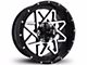 HD Off-Road Wheels Gridlock Satin Black Machined 5-Lug Wheel; 20x10; -25mm Offset (02-08 RAM 1500, Excluding Mega Cab)