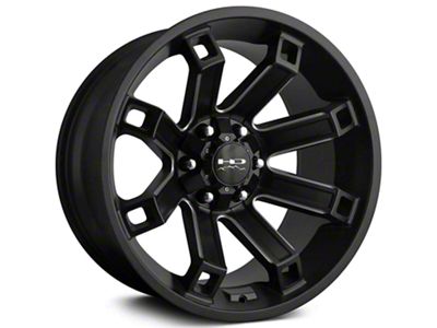 HD Off-Road Wheels Hollow Point Satin Black Milled 6-Lug Wheel; 20x10; -35mm Offset (19-24 RAM 1500)