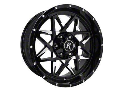 HD Off-Road Wheels Caliber Gloss Black Milled 6-Lug Wheel; 20x9; -10mm Offset (19-24 Sierra 1500)