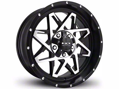 HD Off-Road Wheels Caliber Satin Black Machined 6-Lug Wheel; 20x10; -25mm Offset (19-24 Sierra 1500)