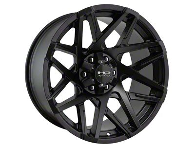 HD Off-Road Wheels Canyon Satin Black 6-Lug Wheel; 20x9; 0mm Offset (19-24 Sierra 1500)