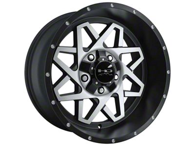 HD Off-Road Wheels Gridlock Satin Black Machined 6-Lug Wheel; 20x10; -25mm Offset (19-24 Sierra 1500)