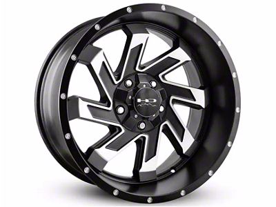 HD Off-Road Wheels SAW Gloss Black Milled Wheel; 22x10; -10mm Offset (19-24 Sierra 1500)