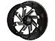 HD Off-Road Wheels SAW Satin Black Machined 6-Lug Wheel; 20x10; -25mm Offset (19-24 Sierra 1500)