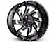 HD Off-Road Wheels SAW Satin Black Machined 6-Lug Wheel; 20x9; 0mm Offset (19-24 Sierra 1500)