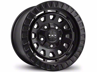 HD Off-Road Wheels Venture Satin Black 8-Lug Wheel; 17x9; 0mm Offset (20-24 Silverado 3500 HD SRW)