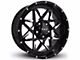 HD Off-Road Wheels Caliber Gloss Black Milled 6-Lug Wheel; 20x10; -40mm Offset (21-24 Yukon)
