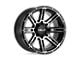 HELO HE900 Gloss Black Machined 8-Lug Wheel; 18x9; 0mm Offset (06-08 RAM 1500 Mega Cab)