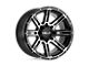 HELO HE900 Gloss Black Machined 5-Lug Wheel; 18x9; 0mm Offset (02-08 RAM 1500, Excluding Mega Cab)